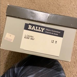 12 M Bally of Switzerland- Logan black calf